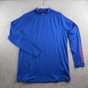 J.Lindeberg Aello Soft Compression Shirt Mens Size XXL Blue Base Layer Golf